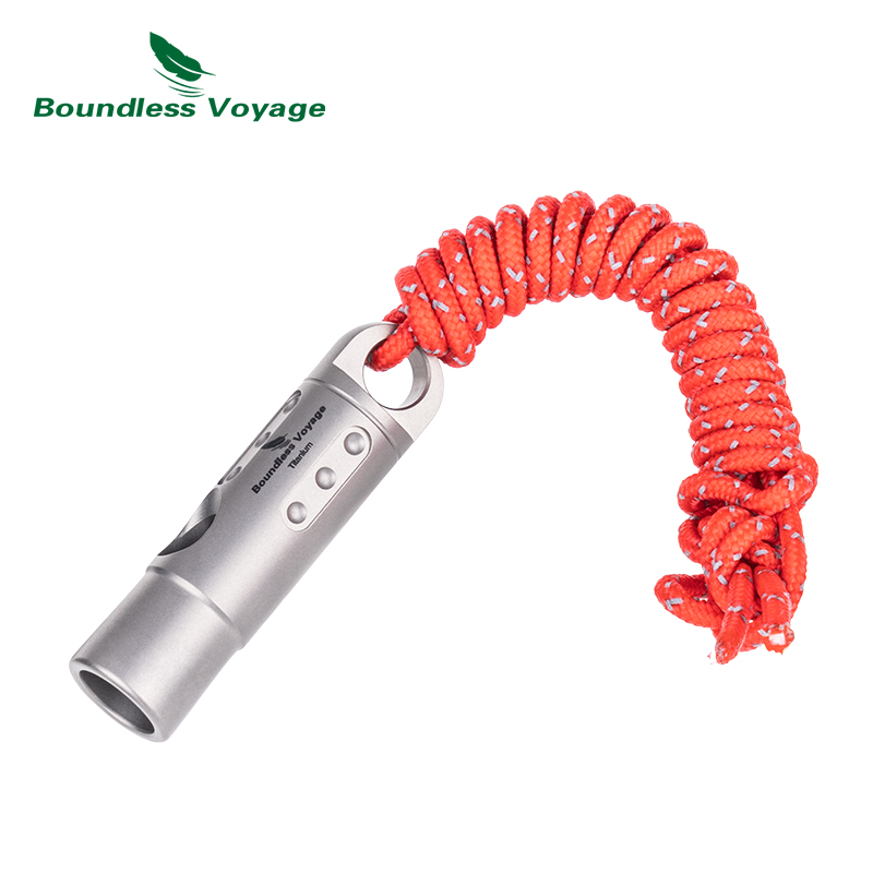 Emergency Whistle Loud - Sifflet de Voyage en titane sans