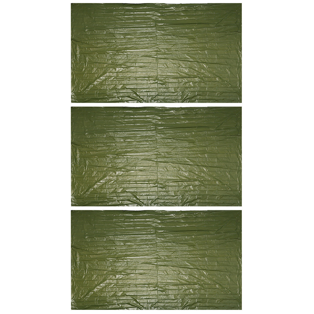 Survival Blanket Reflective - 3 pièces de couvertures d'urgence d'extérieur